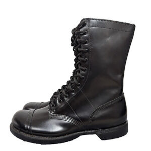 Corcoran Leather Jump Boots Mens 10.5 Black Polished Combat Military Classic USA